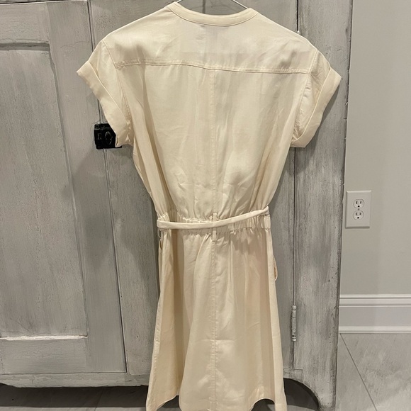 NWT Elegant Cream Button-Down Dress - Picture 3 of 4
